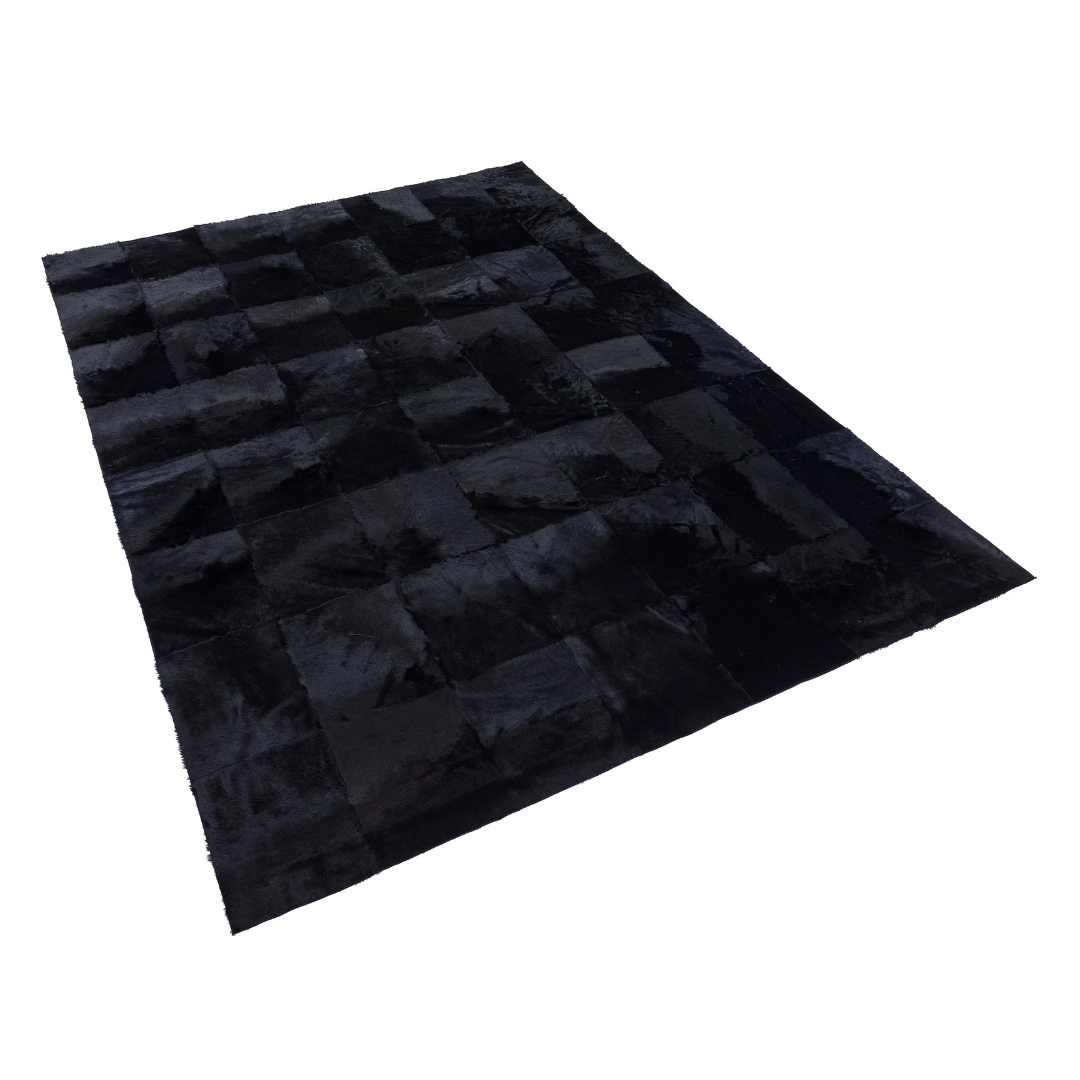 Black Lamb Fur Rug