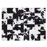 Cowhide White Black Rug