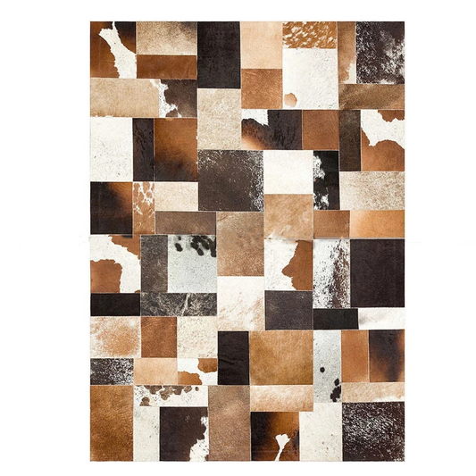 Cowhide Patchwork Rug