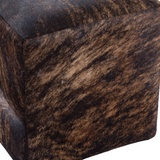 Genuine Cowhide Pouff Ottoman