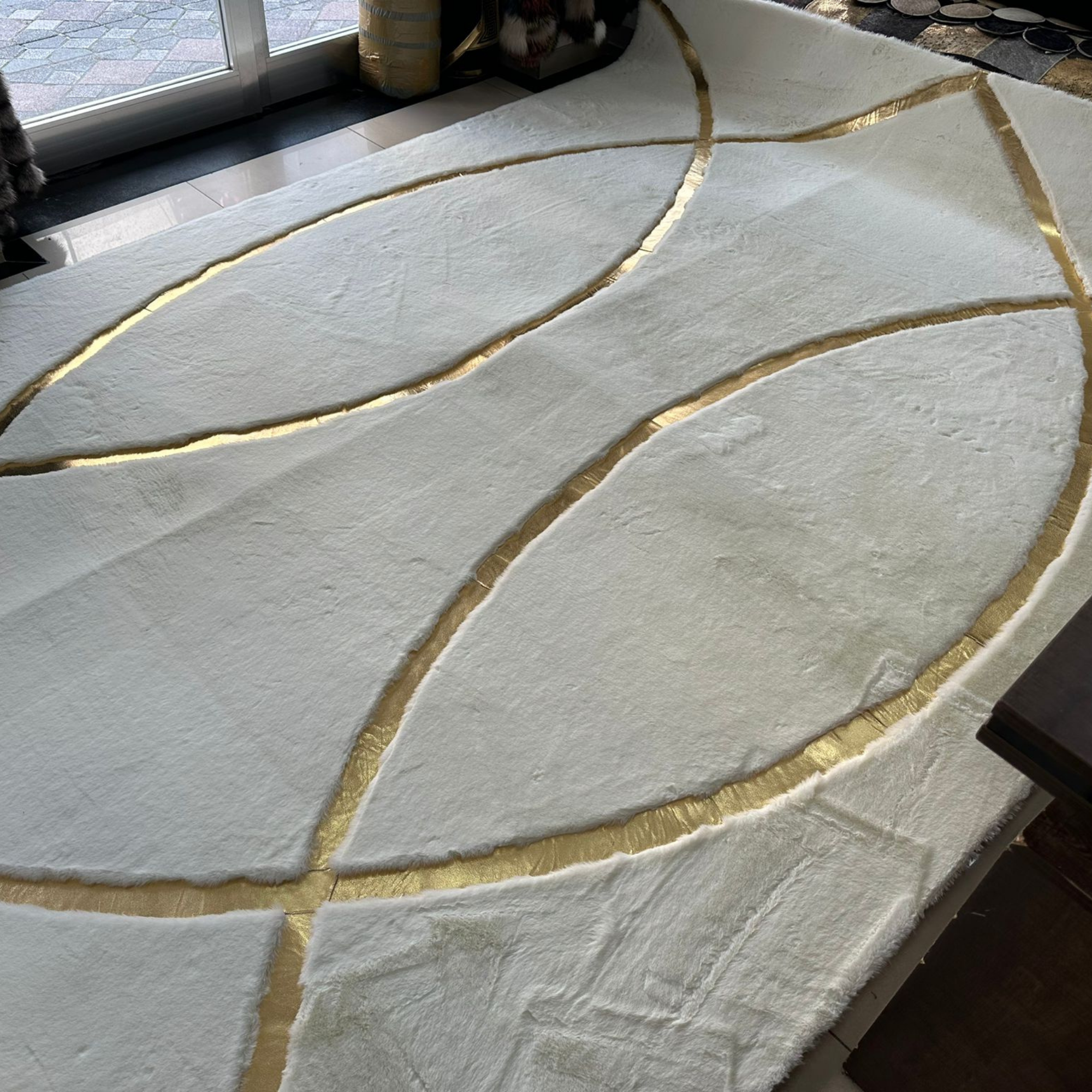 Geometric Luxury Plush Rug