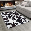 Cowhide White Black Rug