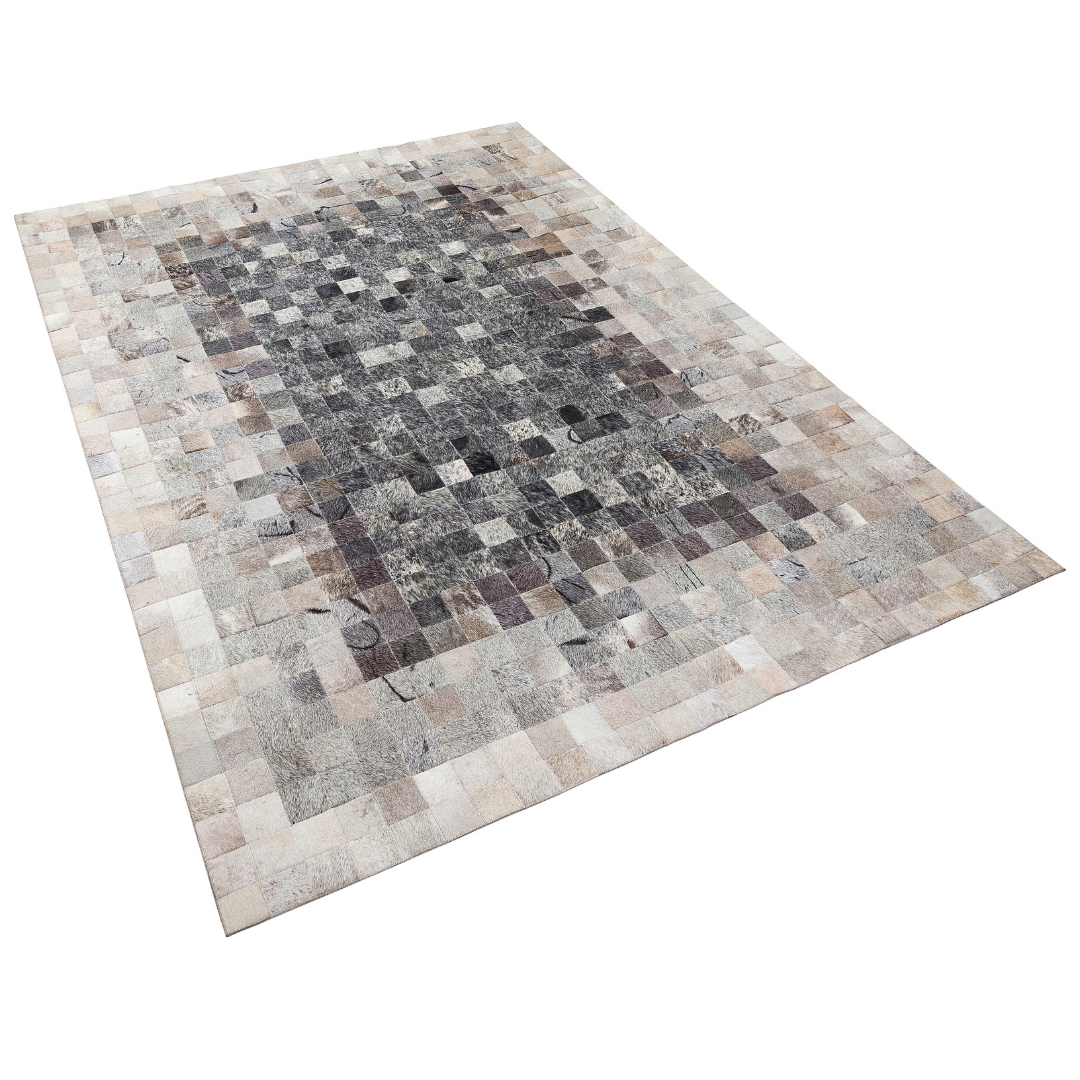 Gray Genuine Cowhide Rug