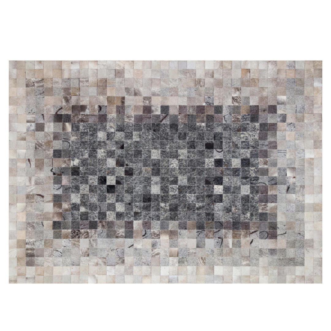 Gray Genuine Cowhide Rug