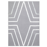 Gray Silver Plush Rug