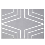 Gray Silver Plush Rug