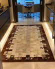 Kitchen Cowhide Leather Rug