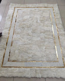 White Gold Fluffy Sheepskin Soft Rug