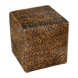 Leopar Design Cowhide Pouff