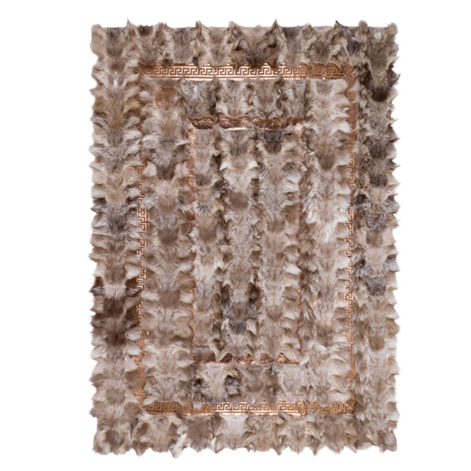 Luxury Soft Fox Fur Rug