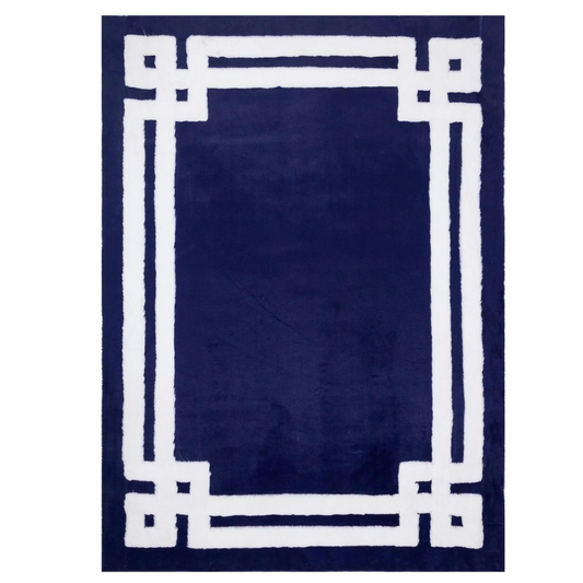 Navy Blue Soft Plush Rug