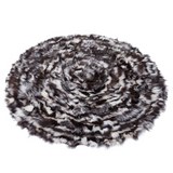 Circle Fox Fur Office Rug