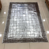 Silver Genuine Cowhide Area Rug