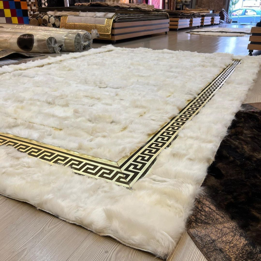 White Sheepskin Luxury Rug